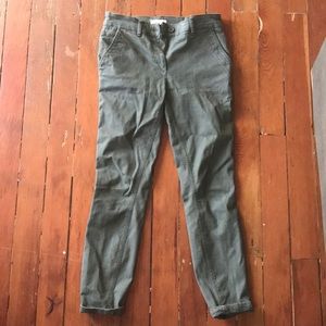 Off high waisted green pants